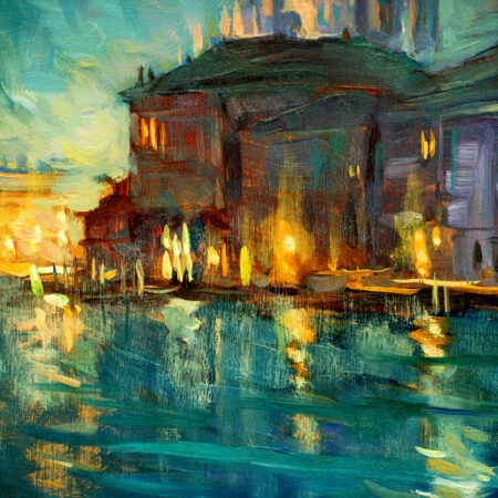 Πινακας σε καμβά VENICE OIL PAINTING ON PLYWOOD - Εργα Τεχνης Sticky 4