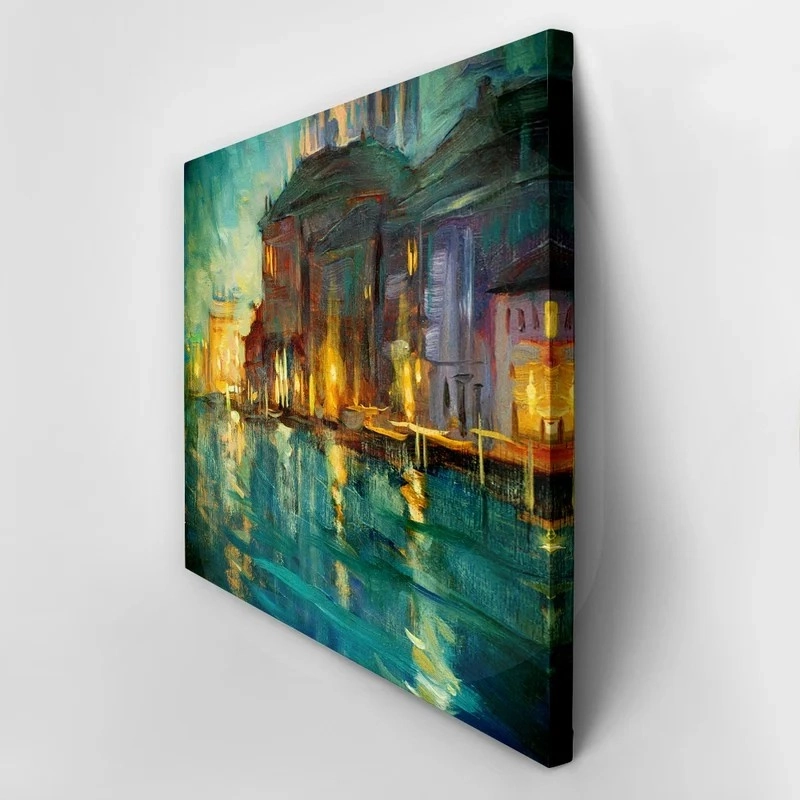 Πινακας σε καμβά VENICE OIL PAINTING ON PLYWOOD
