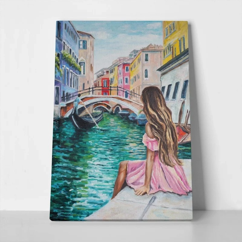 Πινακας σε καμβά VENICE GIRL