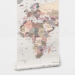 Αυτοκόλλητη Ταπετσαρία τοίχου WORLD MAP