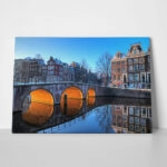 Πινακας σε καμβά AMSTERDAM CANALS
