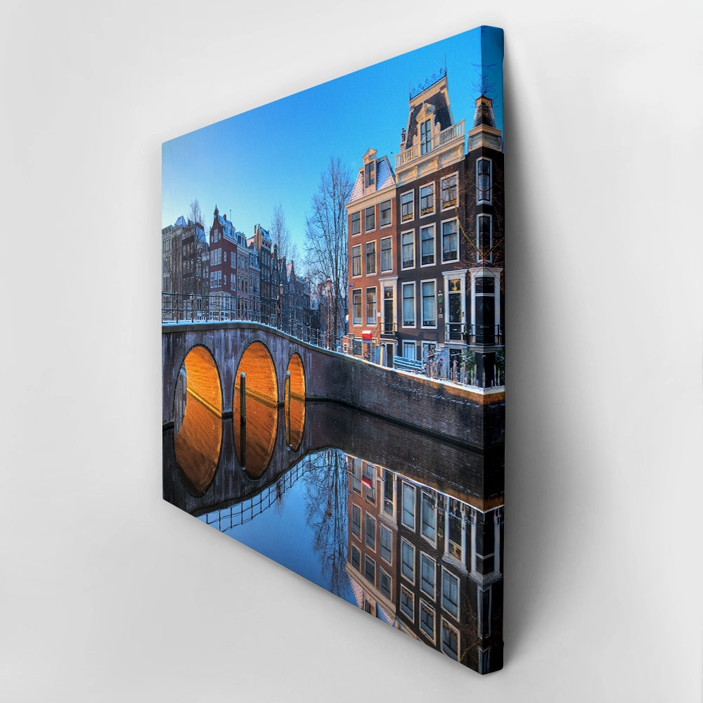 Πινακας σε καμβά AMSTERDAM CANALS