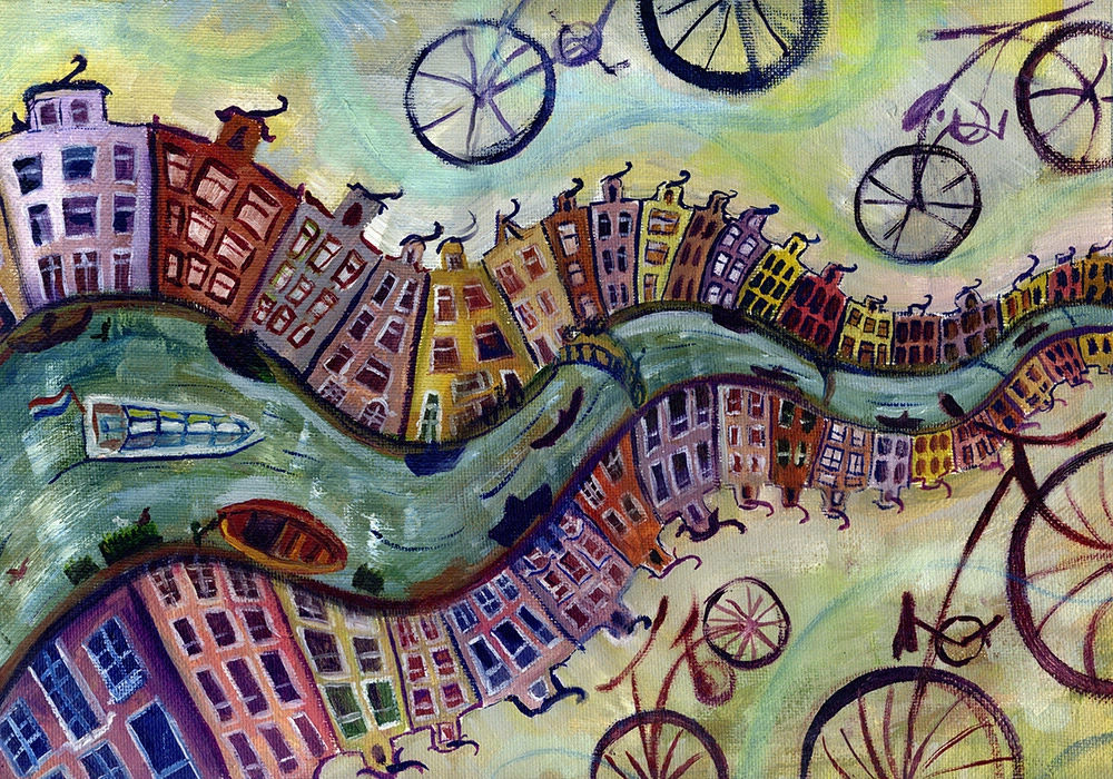 Πινακας σε καμβά AMSTERDAM OIL PAINTING