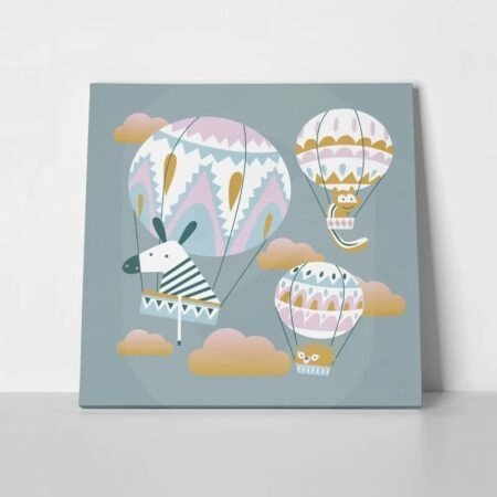 Πίνακας ANIMALS AND BALLOONS - Παιδικοι και set
