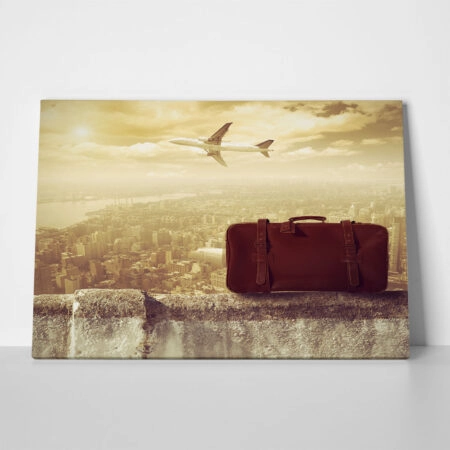 Πινακας σε καμβά CONCEPT OF TRAVEL - Vintage