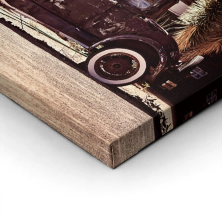 Πινακας σε καμβά DESERT OLD CAR - Vintage Sticky 1