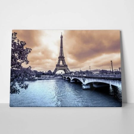 Πινακας σε καμβά EIFFEL BRIDGE
