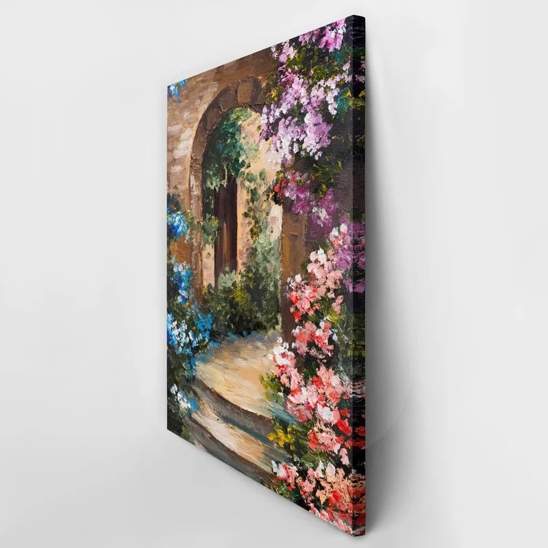 Πινακας σε καμβά FLOWERS AROUND THE TERRACE