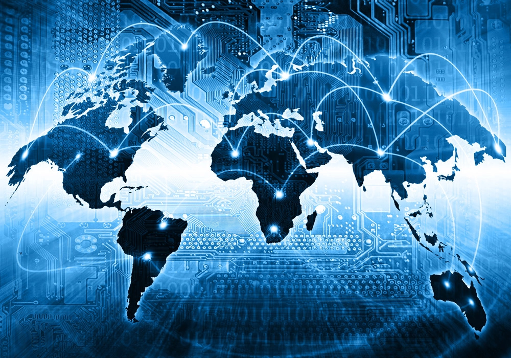 Πινακας σε καμβά GLOBAL INTERNET