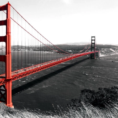 Πινακας σε καμβά GOLDEN GATE BRIDGE 2 - Αξιοθεατα και Ιστορια Sticky 4