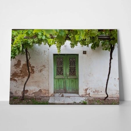 Πινακας σε καμβά GREEN DOOR