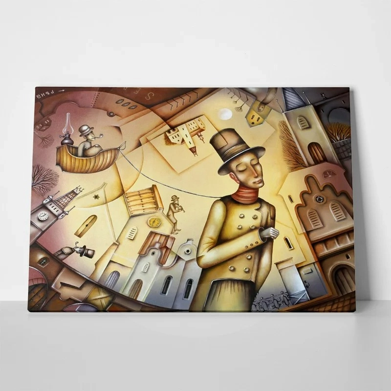 Πινακας σε καμβά GULLIVER AND LILLIPUTIANS