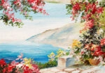 Πινακας σε καμβά HOUSE NEAR SEA 4