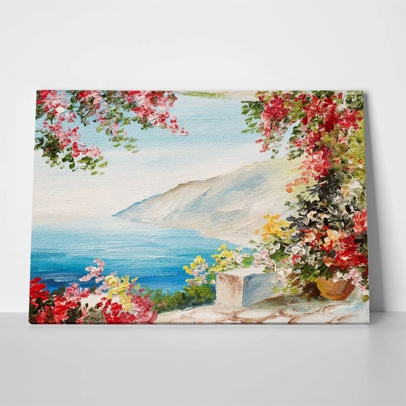 Πινακας σε καμβά HOUSE NEAR SEA 4