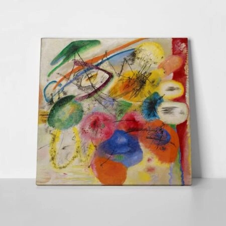 Πίνακας σε καμβά KANDINSKY - BLACK STROKES I - Wassily Kandinsky Sticky 1