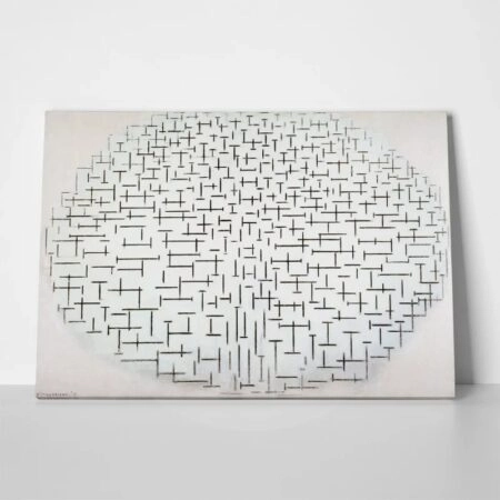 Πινακας σε καμβά MONDRIAN - COMPOSITION 10 IN BLACK AND WHITE - Mondrian Piet Sticky 1