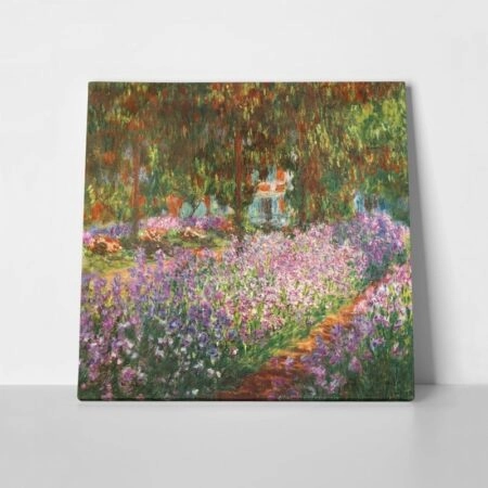 Πίνακας σε καμβά MONET - IRISES IN MONET'S GARDEN - Monet Claude Sticky 1