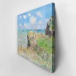 Πινακας σε καμβά MONET - WALK ON THE CLIFF AT POURVILLE