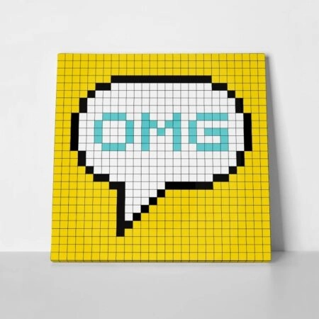 Πίνακας OMG - Typography και Χαρτες