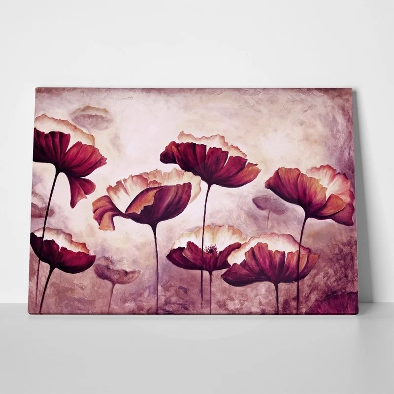 Πινακας σε καμβά PAINTING POPPIES CANVAS