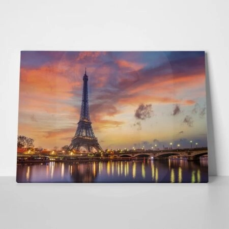 Πινακας σε καμβά PARIS EIFFEL SUNRISE