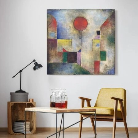 Πίνακας σε καμβά PAUL KLEE - RED BALLOON