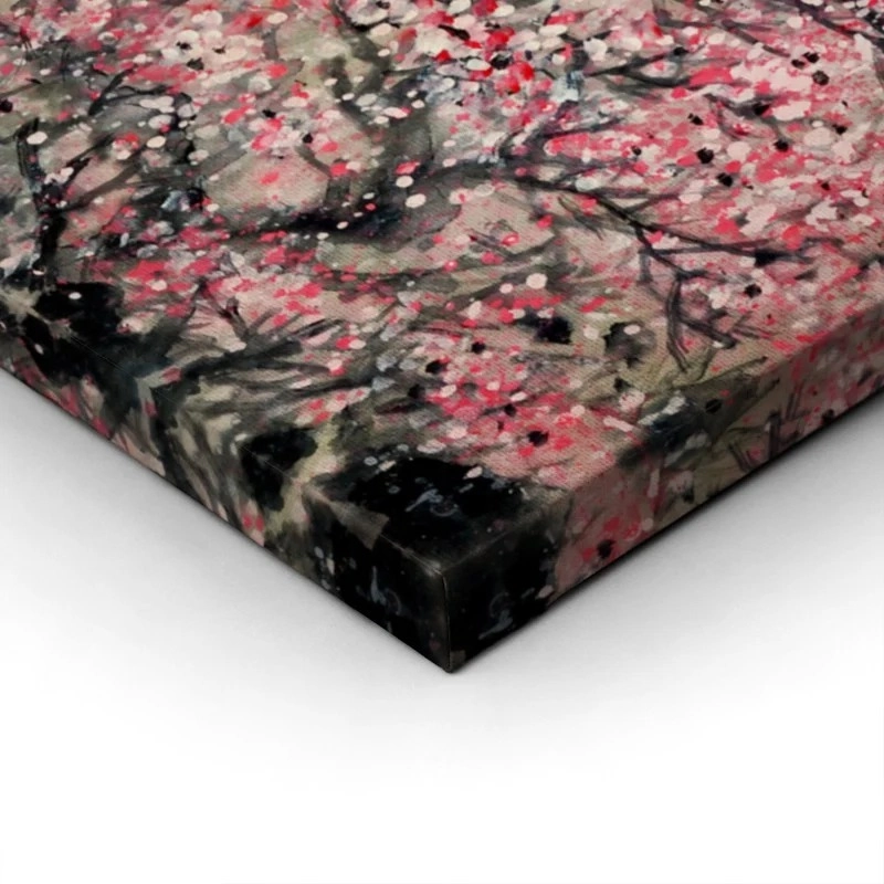 Πινακας σε καμβά PINK CHINESE LANDSCAPE