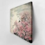 Πινακας σε καμβά PINK CHINESE LANDSCAPE
