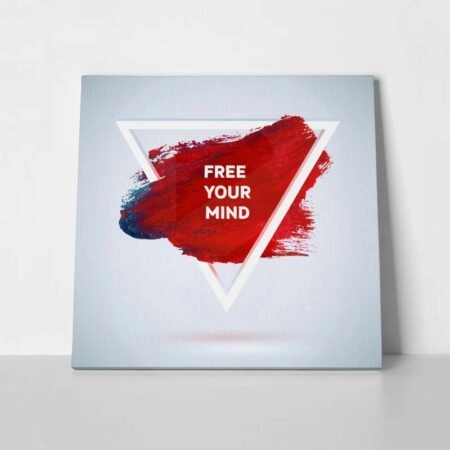 Πίνακας QUOTE FREE YOUR MIND - Typography και Χαρτες