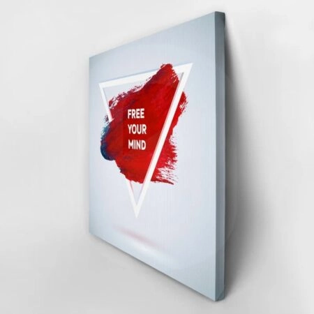 Πίνακας QUOTE FREE YOUR MIND - Typography και Χαρτες Sticky 2