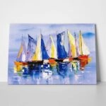 Πινακας σε καμβά SAILBOATS ON CALM WATERS