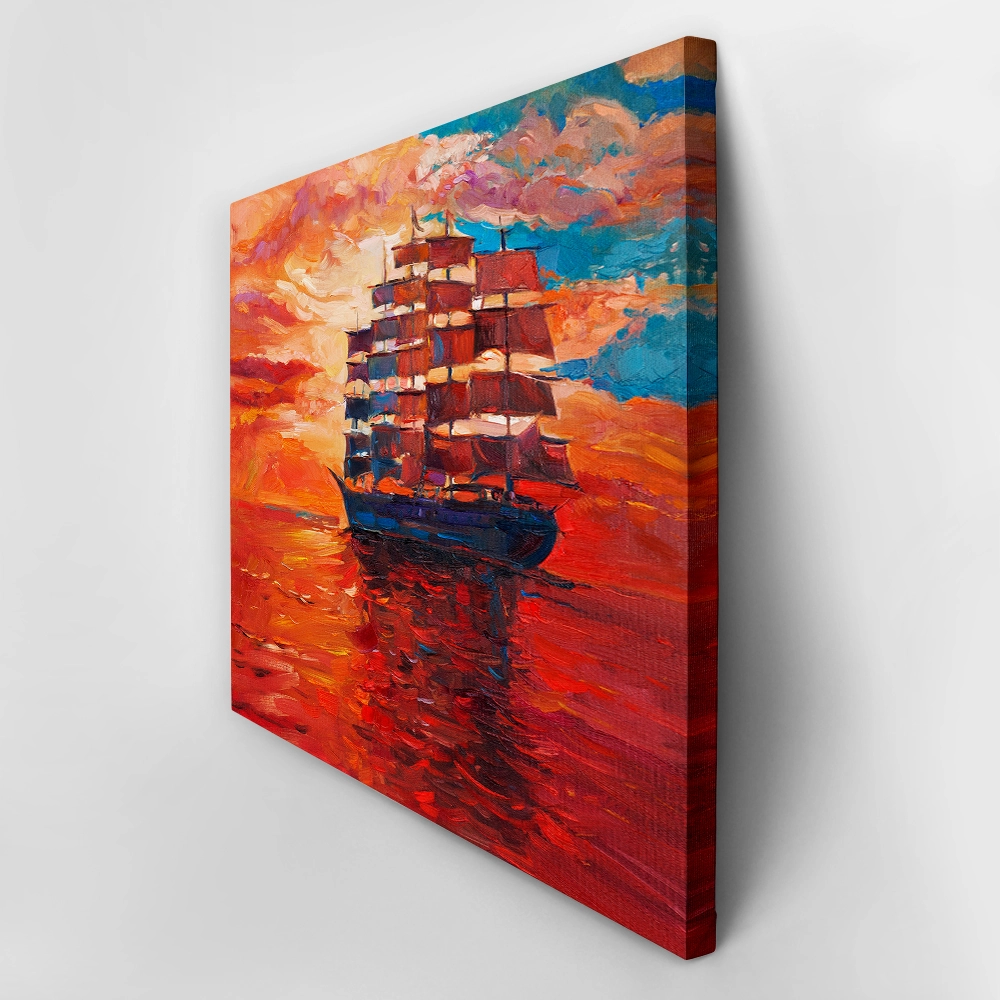 Πινακας σε καμβά SAILING FRIGATE