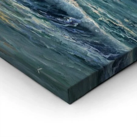 Πινακας σε καμβά SEA SHORE OIL PAINTING - Κυματα Sticky 1