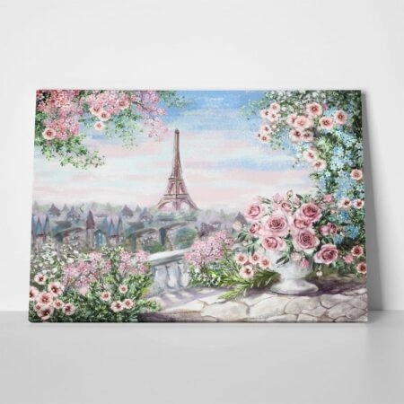 Πινακας σε καμβά SUMMER IN PARIS PAINTING - Παρισι