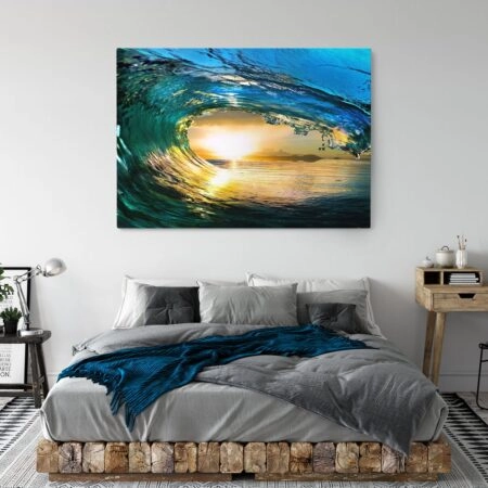 Πινακας σε καμβά SUNSET WAVE