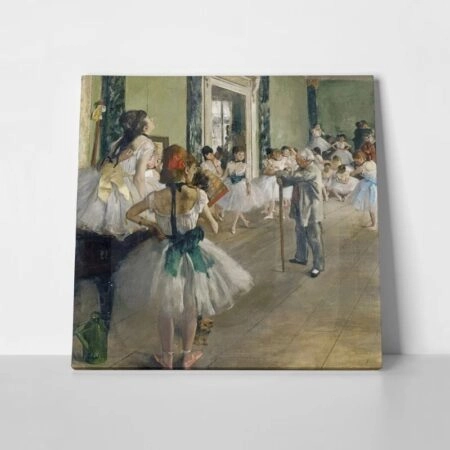 Τετράγωνος Πίνακας DEGAS - THE DANCING LESSON