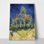 Πινακας σε καμβά VAN GOGH - CHURCH AT AUVERS