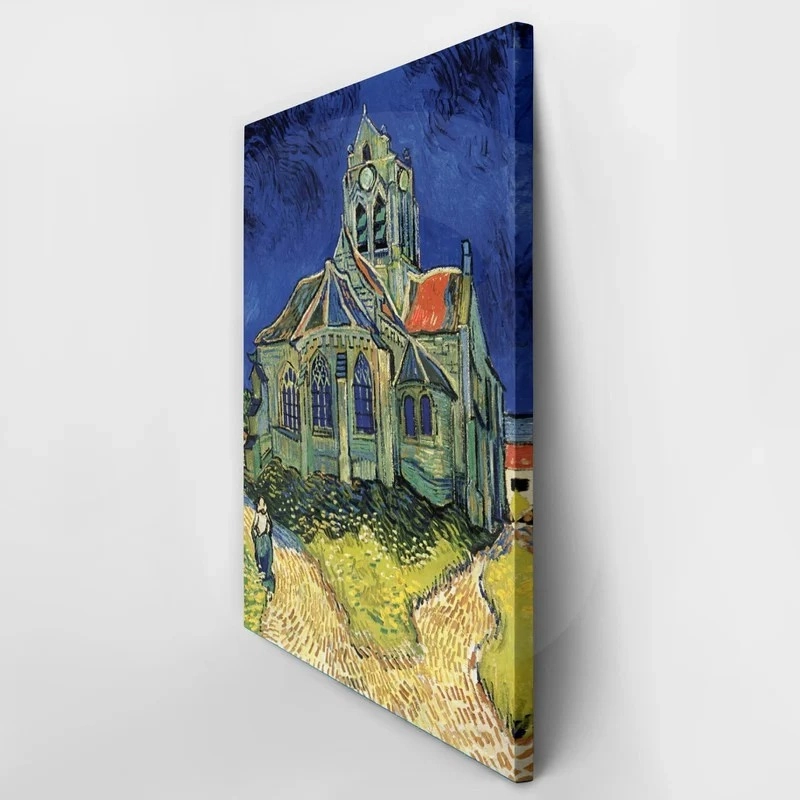 Πινακας σε καμβά VAN GOGH - CHURCH AT AUVERS