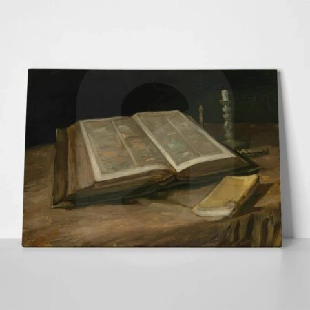 Πινακας σε καμβά VAN GOGH - STILL LIFE WITH BIBLE - Vincent Van Gogh Sticky 1