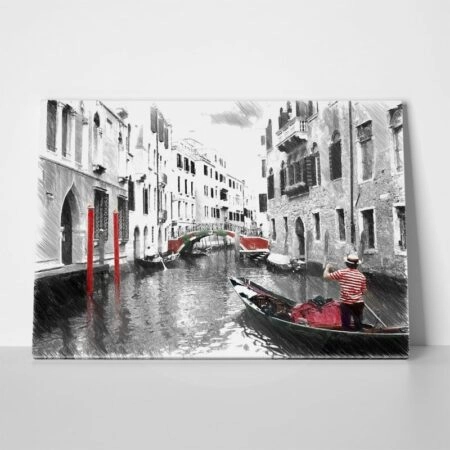 Πινακας σε καμβά VENICE DIGITAL PAINTING - Παραθαλασσιες πολεις και χωρια