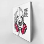 Πίνακας σε καμβά BASSET HOUND DOG HOOD