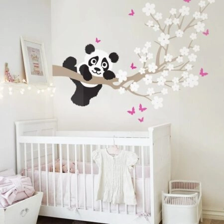 Αυτοκόλλητο τοίχου CHERRY PANDA