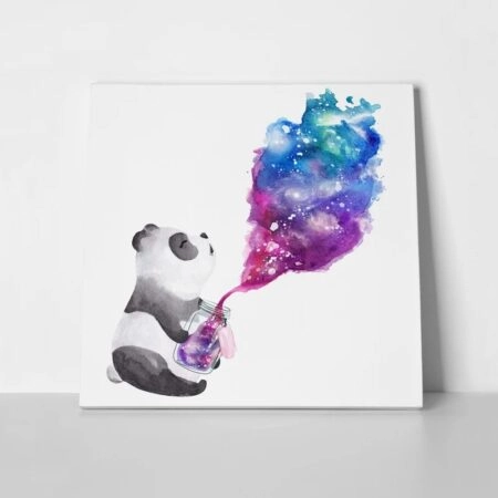 Τετράγωνος Πίνακας PANDA FAIRYDUST JAR - Παιδικοι και set