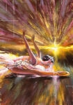 Πινακας σε καμβά BALLERINA AGAINST THE SUN