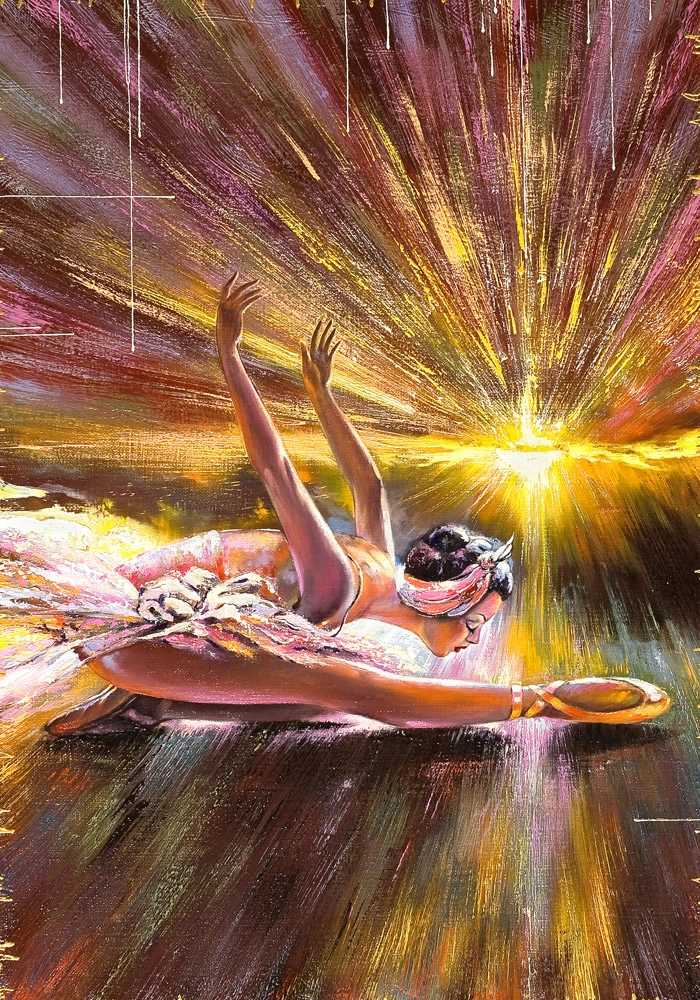 Πινακας σε καμβά BALLERINA AGAINST THE SUN