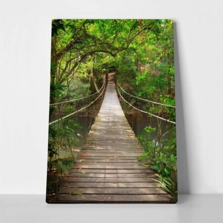 Πινακας σε καμβά BRIDGE TO THE JUNGLE THAILAND - Δασος