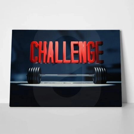 Πινακας σε καμβά CHALLENGE - Αθληματα και Χομπυ