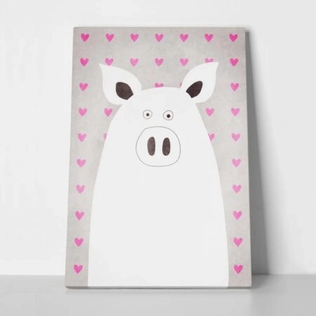 Πινακας σε καμβά CUTE PIG