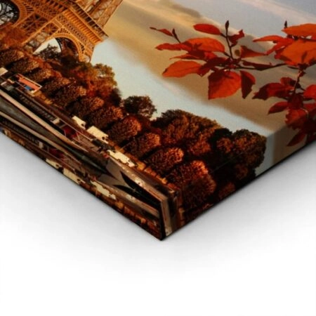 Πίνακας σε καμβά EIFFEL'S AUTUMN LEAVES - Πολεις και Αρχιτεκτονικη Sticky 1