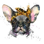 Πίνακας σε καμβά FRENCH BULLDOG WATERCOLOR CUTE